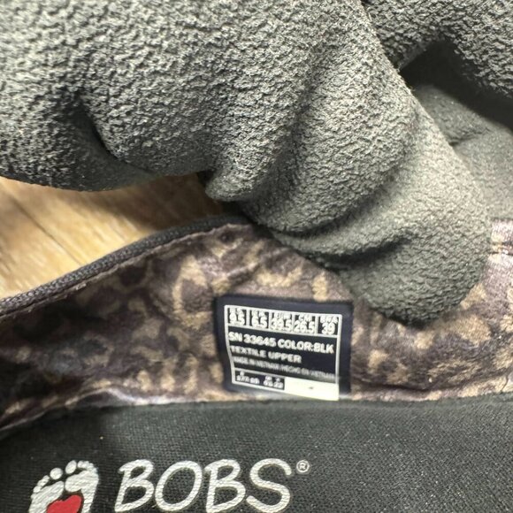 Bobs from Skechers Peace & Love Black Casual Shoes Women's Size 9.5 - Picture 5 of 6